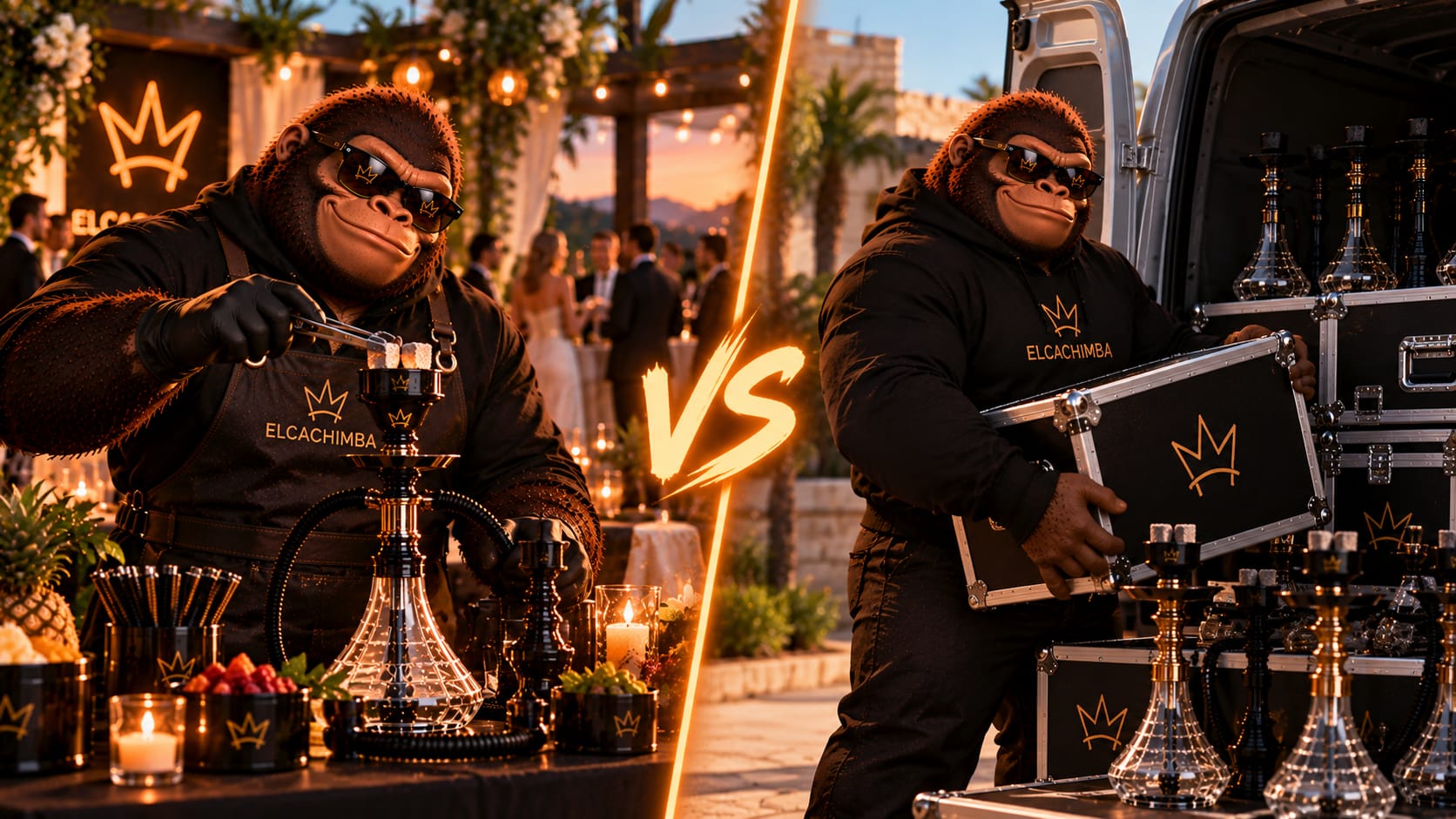 Shisha catering vs alquiler de cachimbas