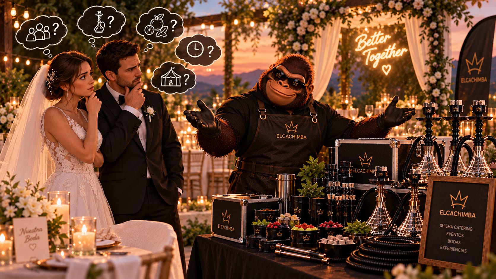 Cómo incluir una cachimba en tu boda