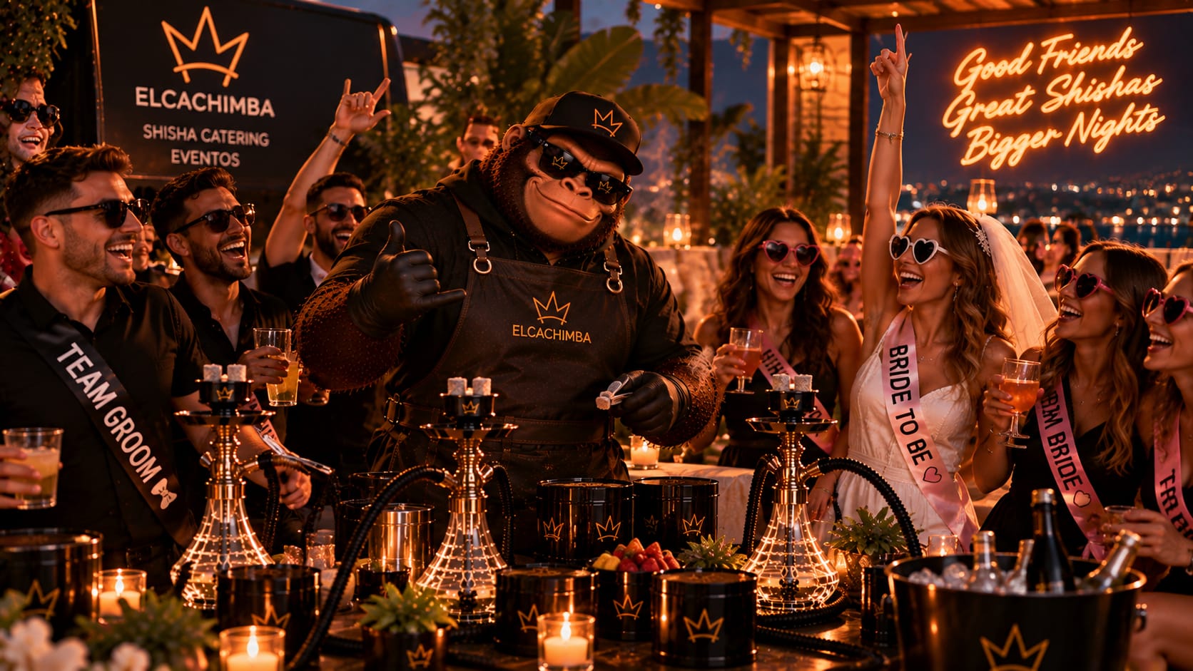 Shisha catering para despedidas de soltero y soltera