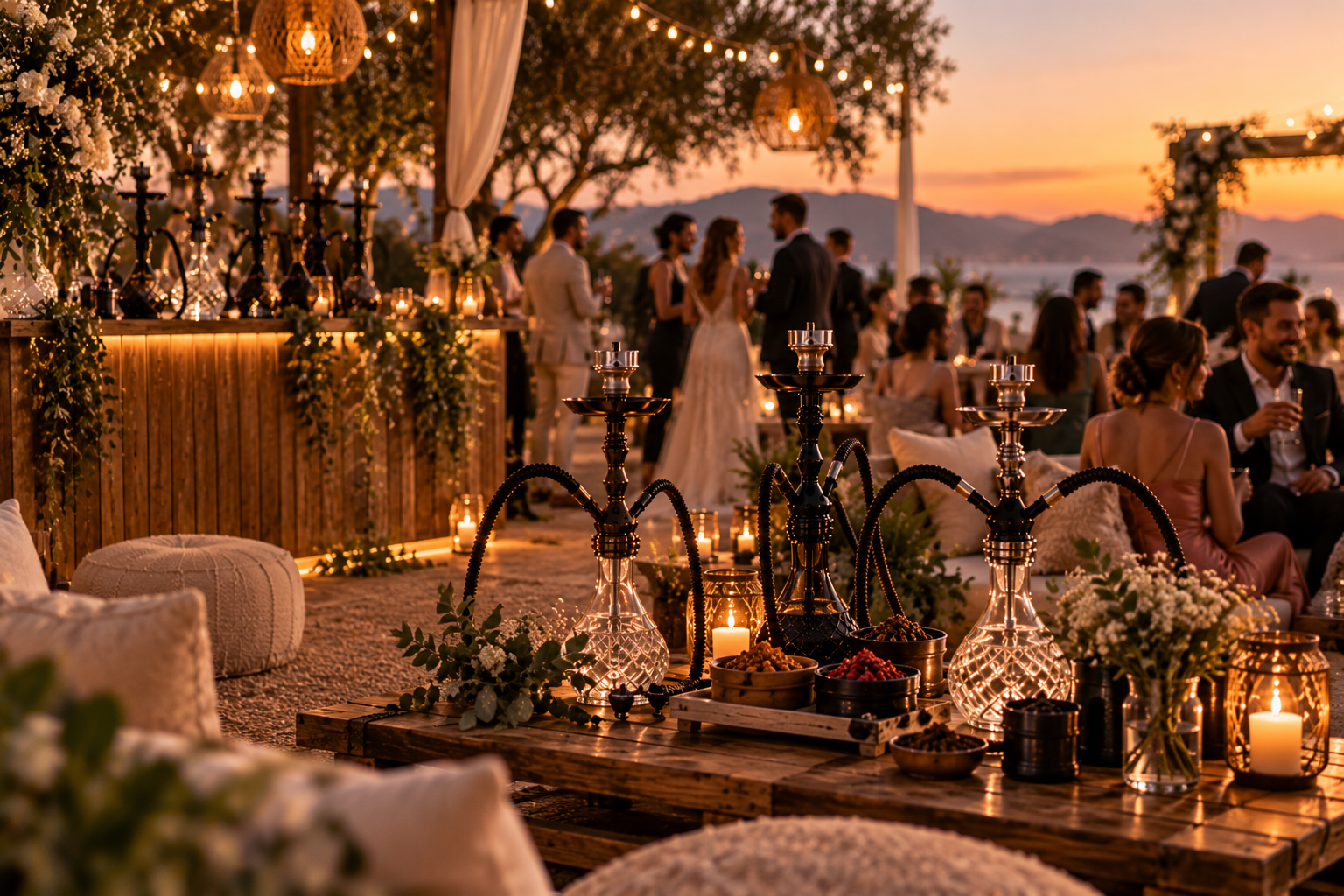 Catering de cachimbas para bodas en Barcelona